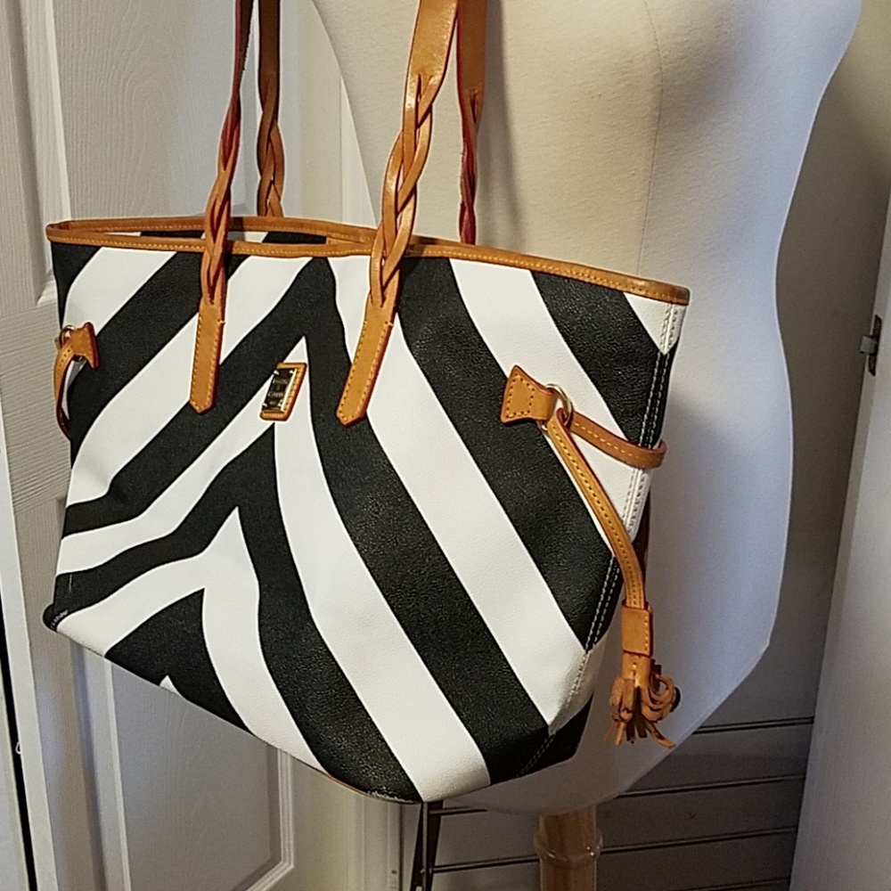 Black and White Chevron Dooney and Bourke purse